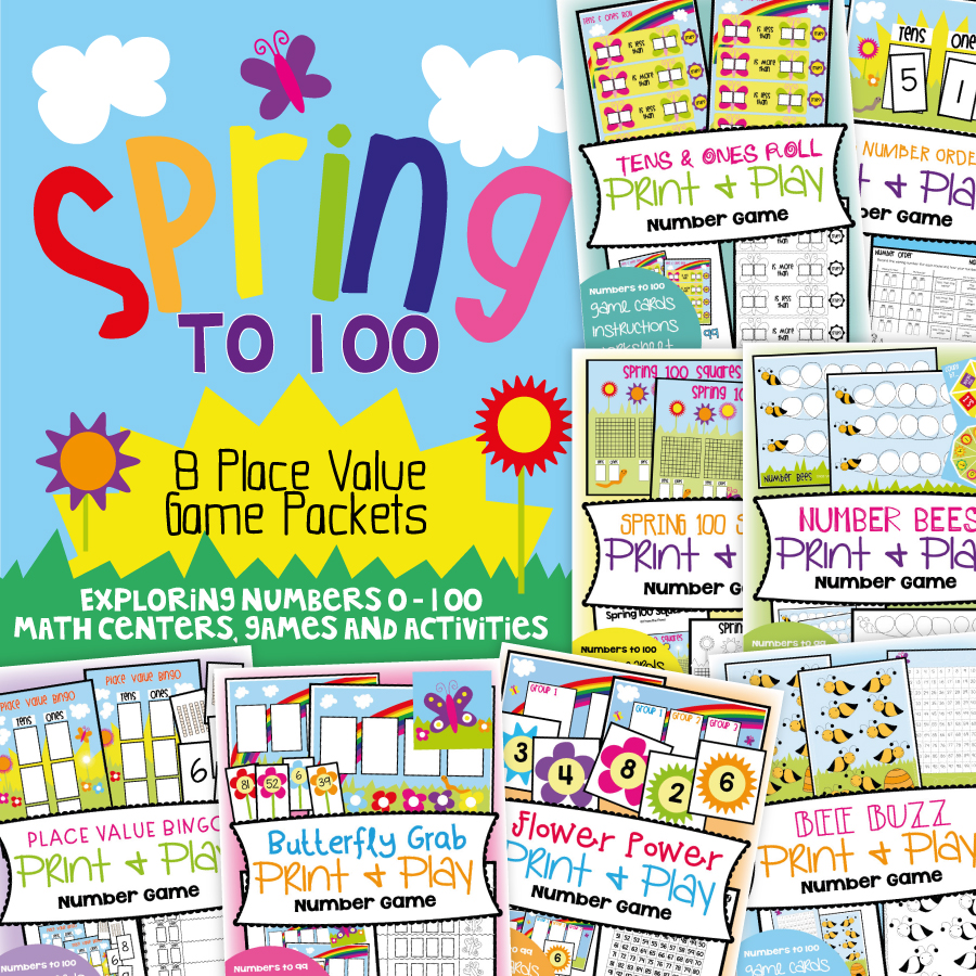 Spring Place Value Games From the Pond