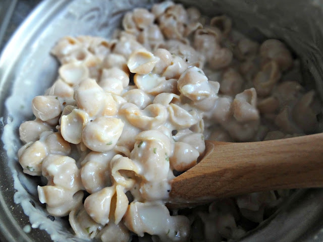 Creamy Garlic Shells