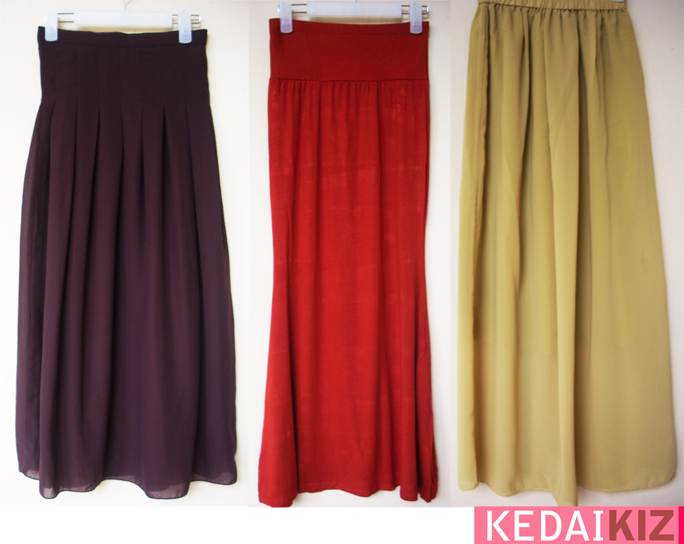 Clearance SALE !! , All at RM40 only - Unique Maxi & Polkadot Skirts ...