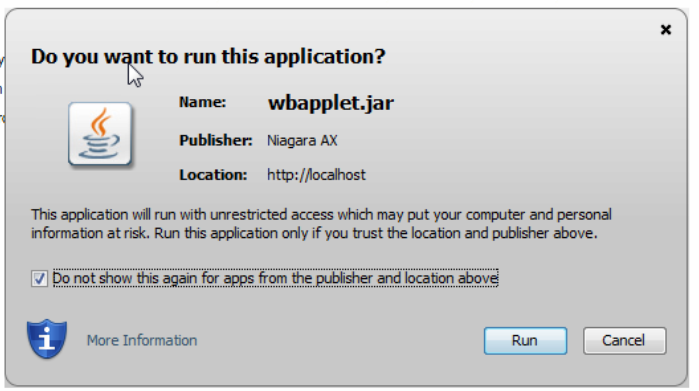 Niagara-Ax Blogger: How to configure Niagara Web Start Java AX 3.8.111