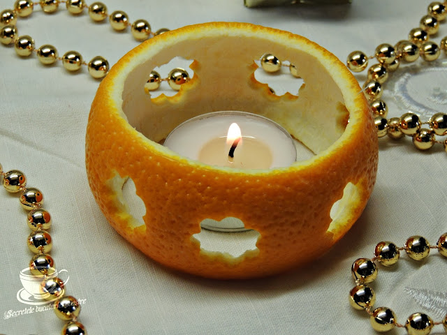 DECORATIUNI HANDMADE DE CRACIUN DIN PORTOCALE
