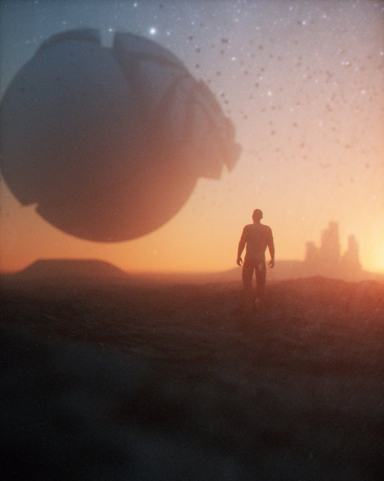 Stuart Lippincott arte ilustrações digitais renders 3D ficção científica surreal alienígena