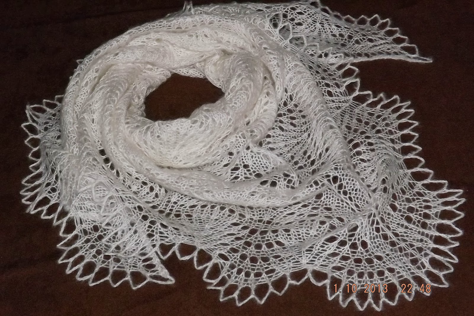 Шаль перо шаль