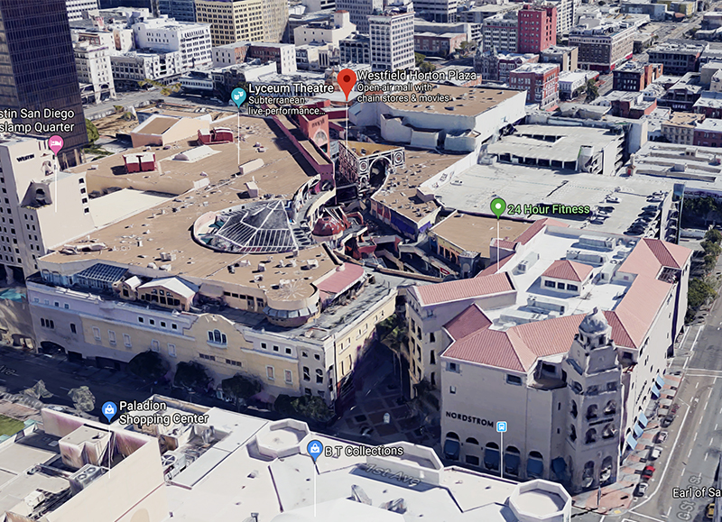 Horton Plaza is one of the best places to shop in San Diego