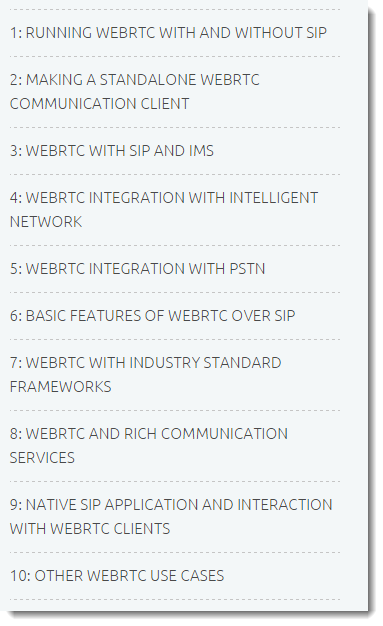 WebRTC Integrator's Guide