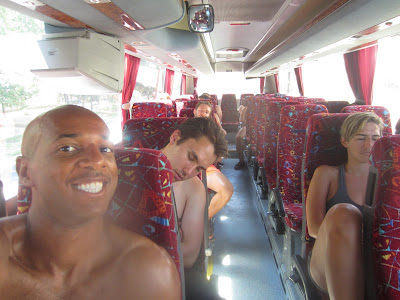 Alex, and everyone else on the bus, all tuckered out