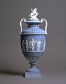 Photograph of a Wedgwood Jasperware urn