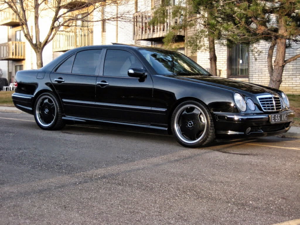 Mercedes W210 E55 AMG Black on Black.