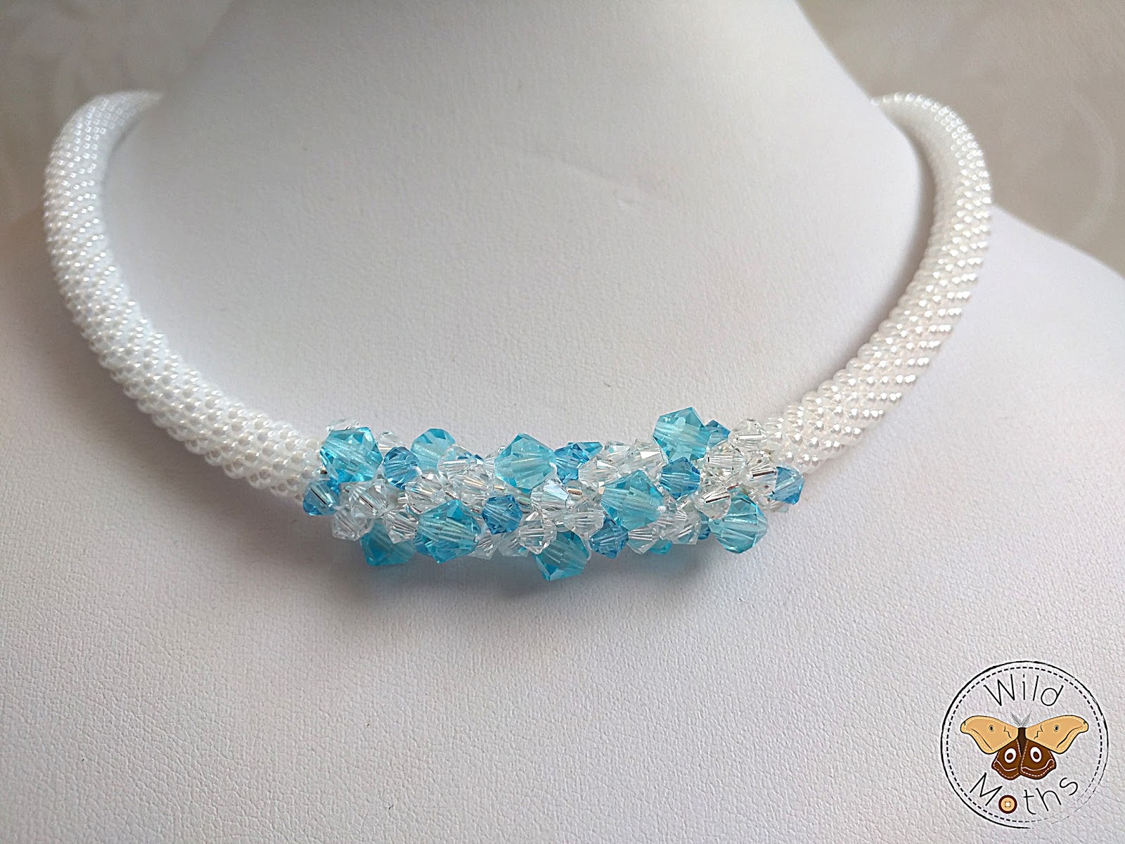 Wildmoths Handcrafted Creations More Crochet Necklaces with Swarovski