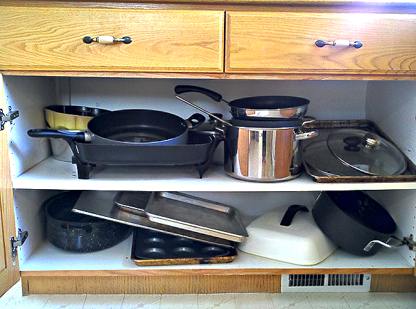 Organizing The Dreaded Pots And Pans Cabinet Pots And Pans Cabinet Let S Talk About Pet Ves We All Have Them But I Feel Like A Lot Of Probably Too Many Although M Not Sure How
