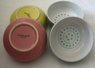 Cyrillus porcelain bowls