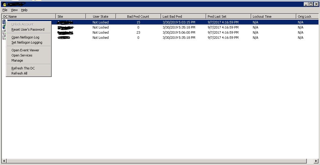 Windows Ad lockout tool