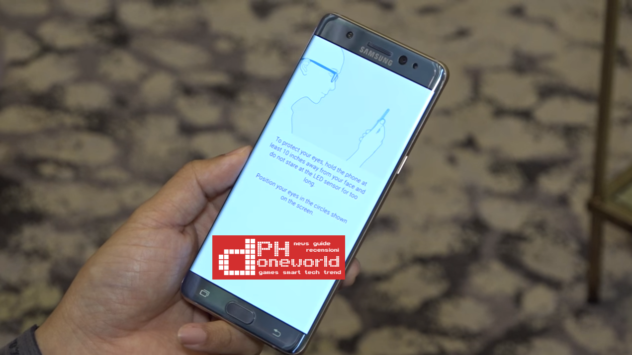 Samsung Galaxy Note 7 | Come funziona scanner dell'Iride