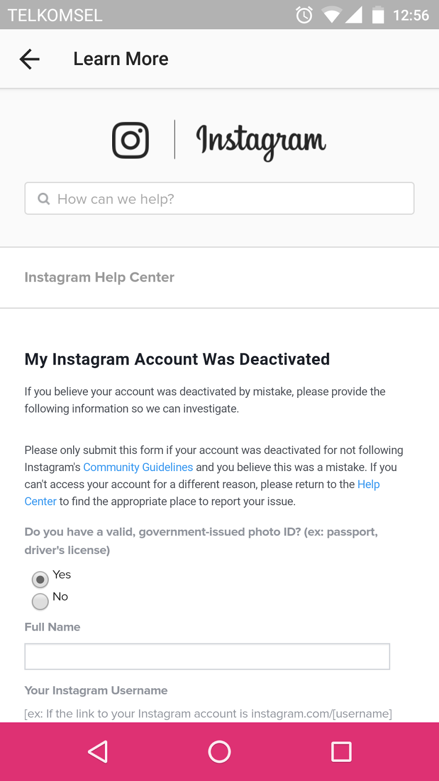 Cara Mengembalikan Akun Instagram Temporarily Block Disable