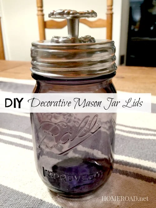 How to Make Decorative Lids for Mason Jars www.homeroad.net