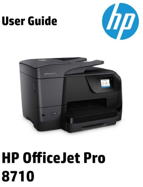 HP OfficeJet Pro 8710 User Manual - Printer Manual Guide