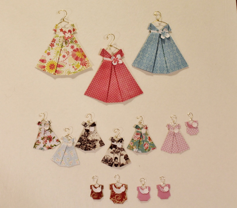 thealliancetrader design blog Origami dresses on hangers