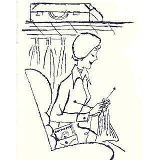 Woman Knitting Clip Art Picture
