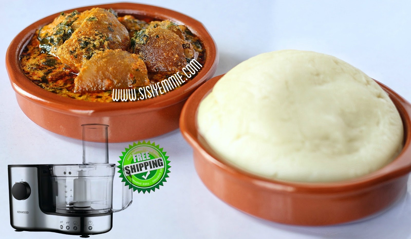 HOW TO MAKE POUNDED YAM USING A PROCESSOR SISIYEMMIE Nigerian Food