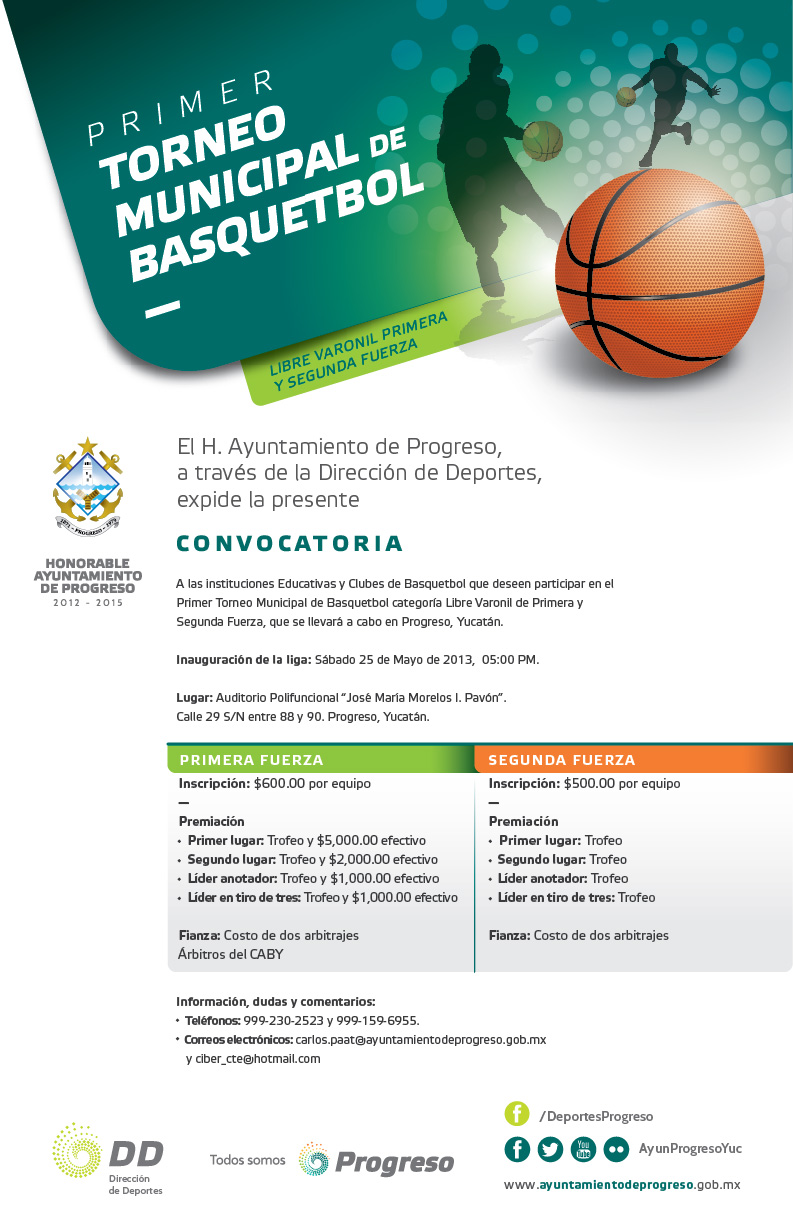 Noticias Progreso: Convocatoria Torneos de Basquetbol en Progreso.