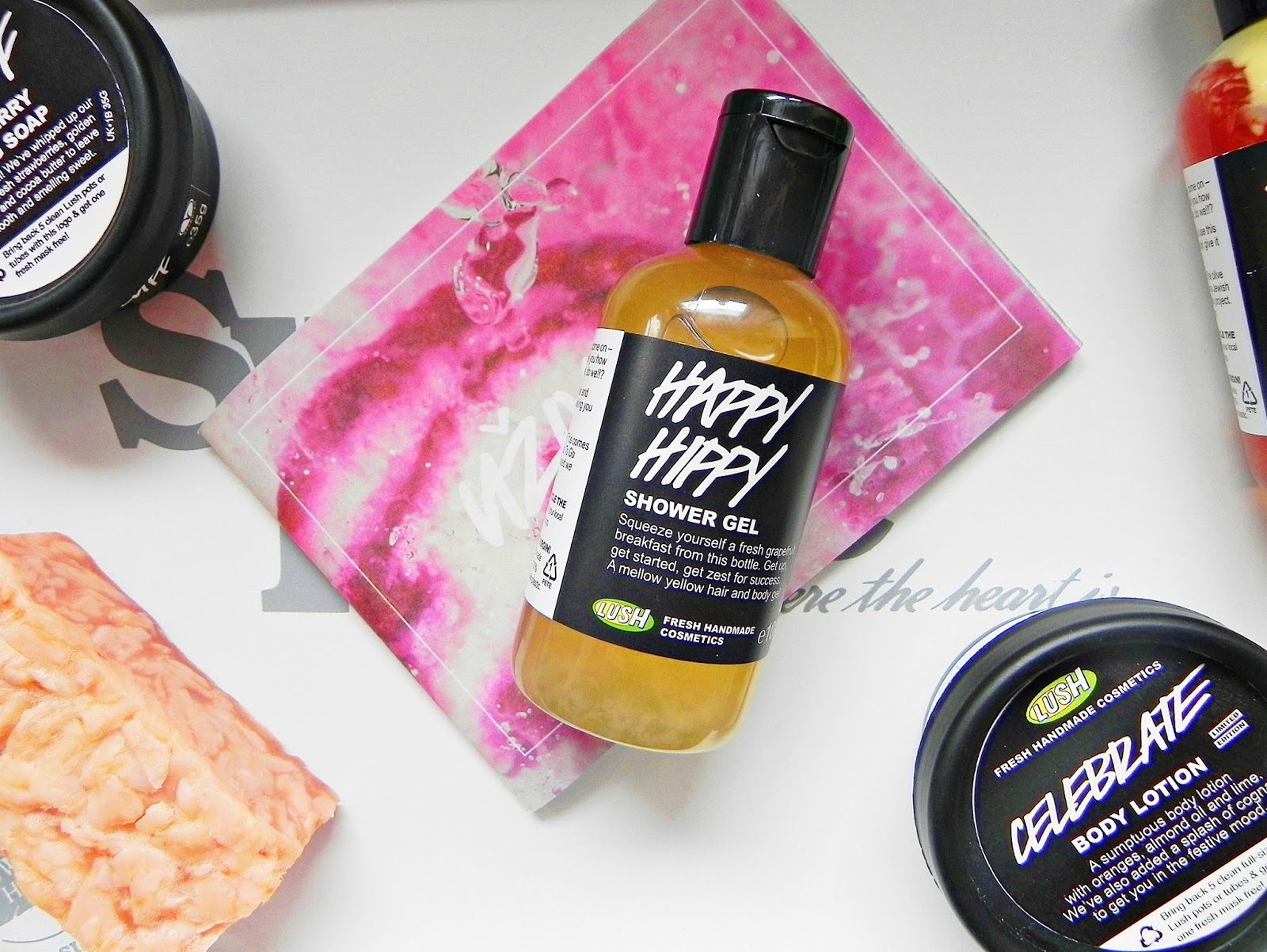 Review Lush Happy Hippy Shower Gel Keep Calm and Wear Lipstick
