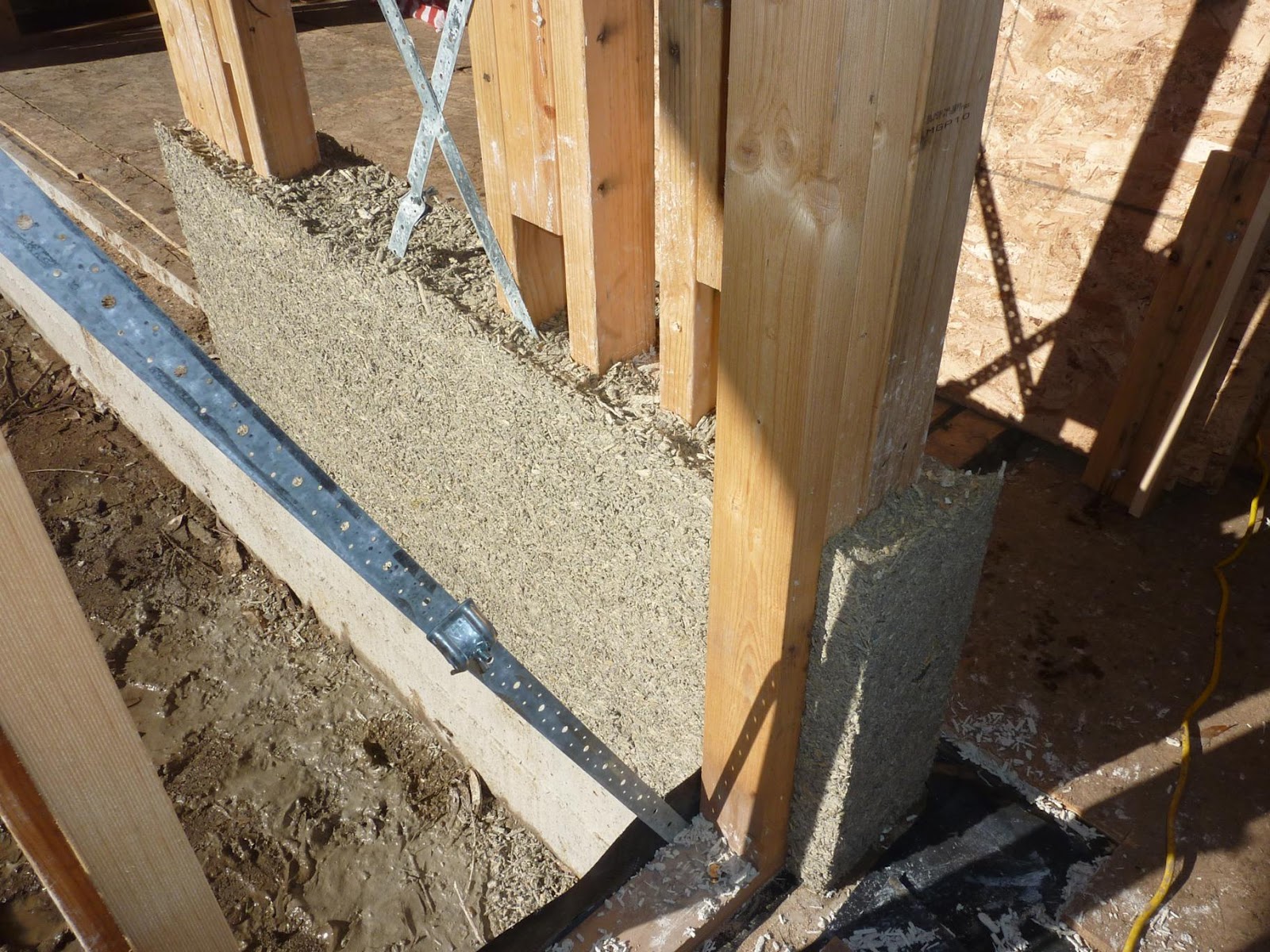 Culburra Hemp House First hemp wall