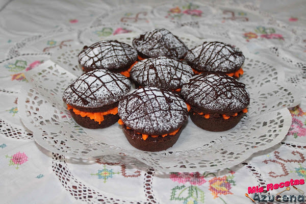 Muffins de chocolate con naranja