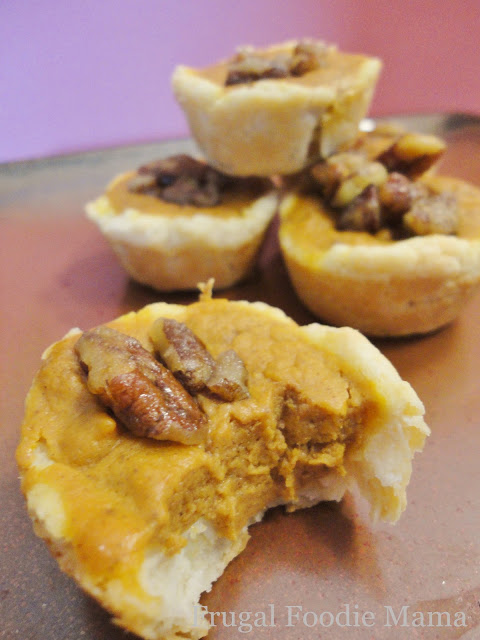 Mom's Test Kitchen: Pumpkin Pecan Tassies ~ guest post by Frugal Foodie Mama