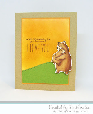Bear Hugs card-designed by Lori Tecler/Inking Aloud-stamps and dies from Mama Elephant