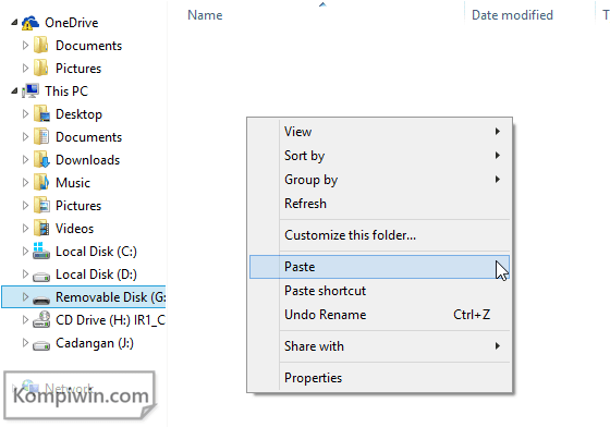 Instal Windows 7 lewat Flashdisk