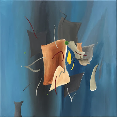 Undefeated Abstract painting by Olivier Hijmans