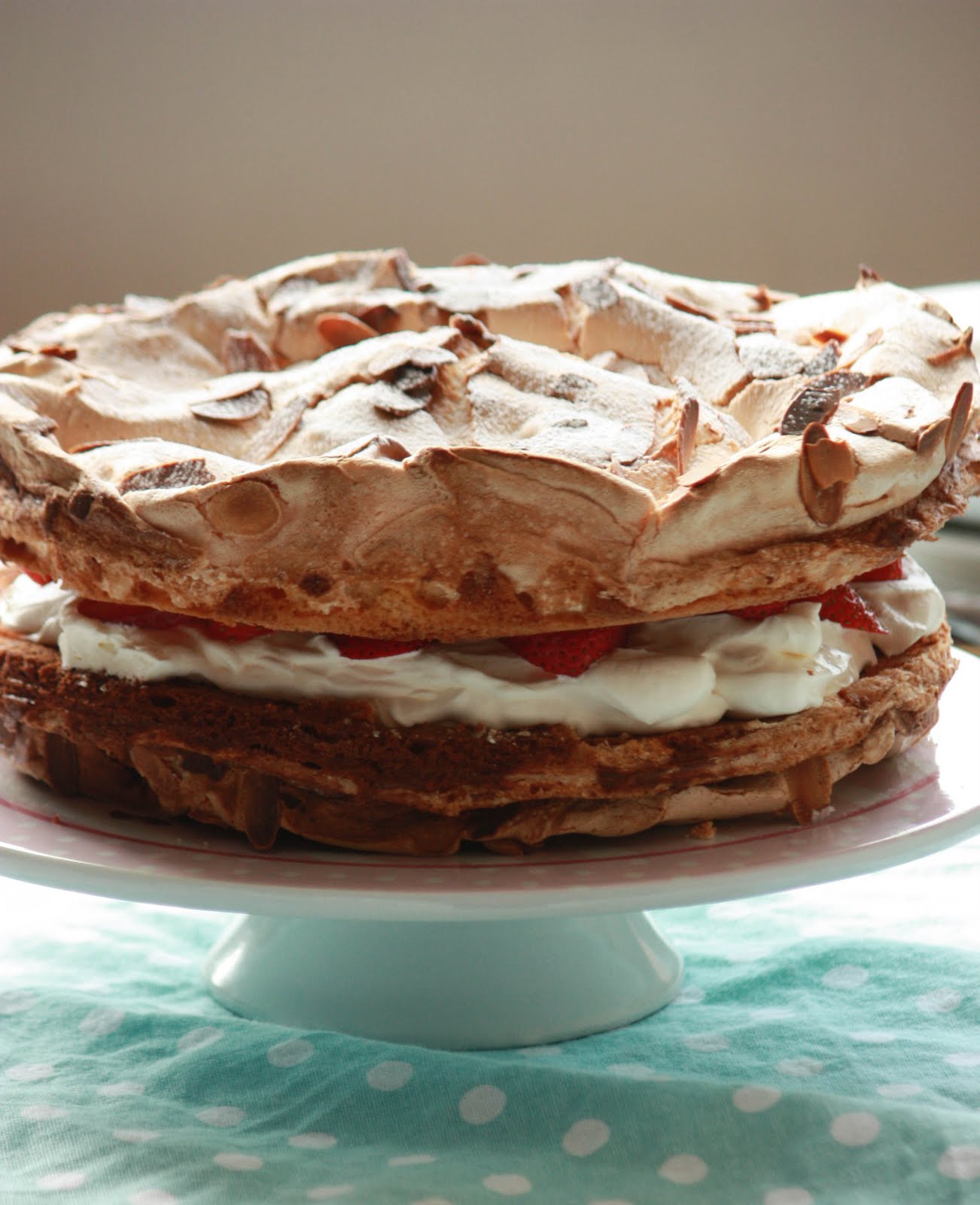 With Milk & Flour Strawberry Meringue Layer Cake