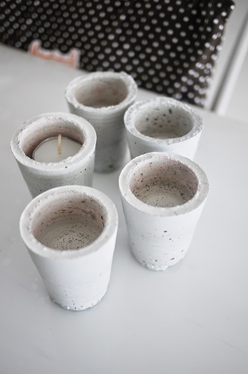 butterpaperstudio DIY Concrete Tealight Holder
