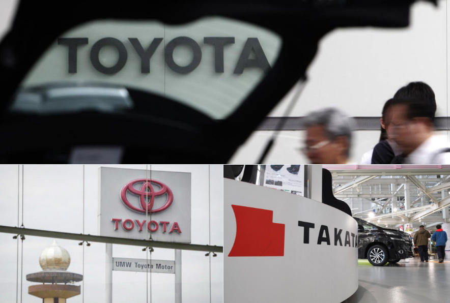 Maxi richiamo Toyota: 730 mila automobili con problema airbag Takata