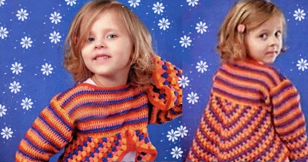 sueter de niñas a crochet