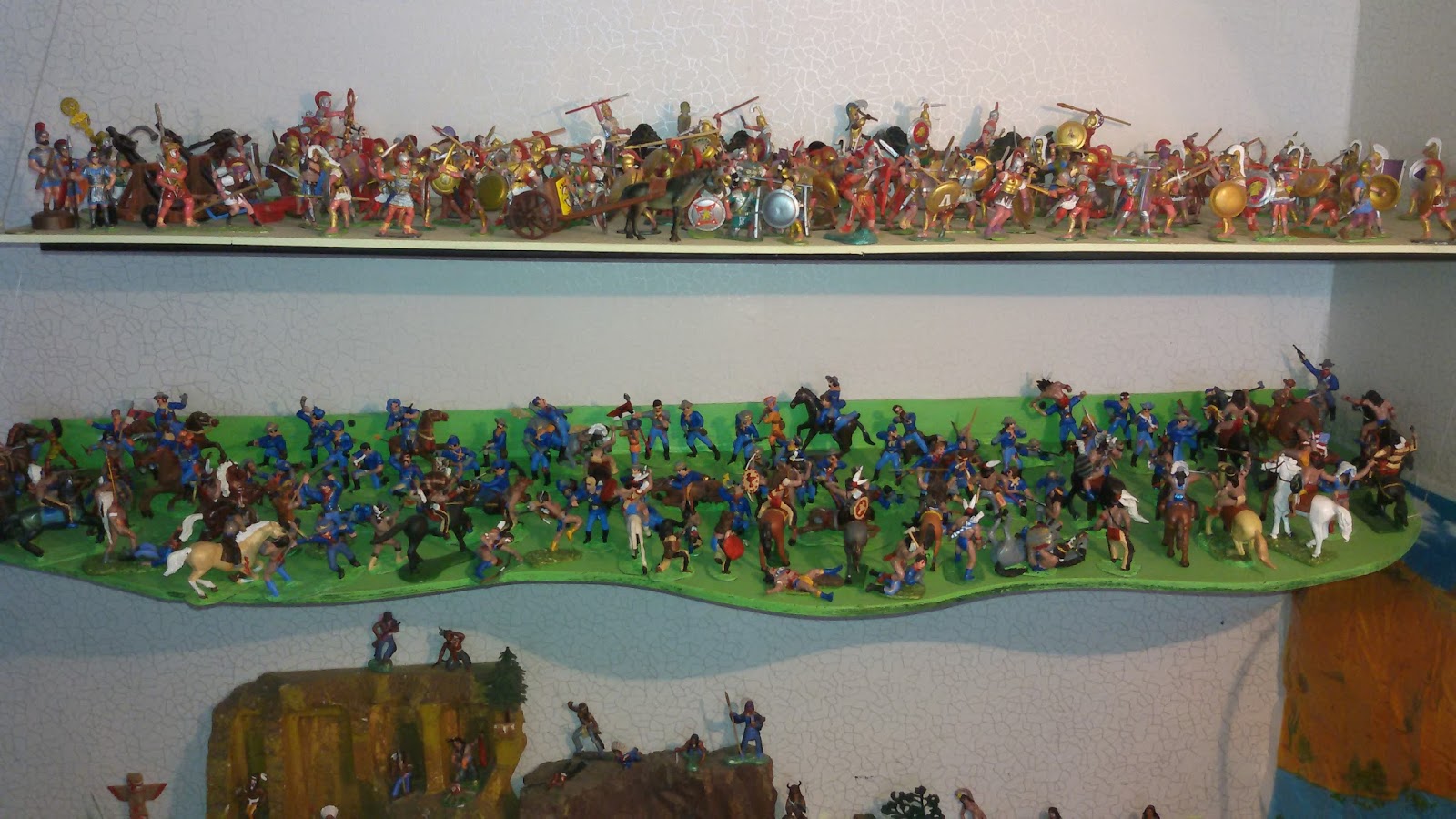 Моя коллекция индейцев и ковбоев ГДР: Фигурки индейцев и ковбоев ГДР