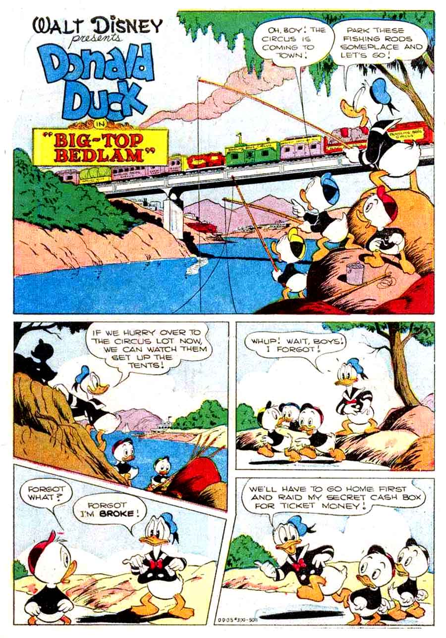 Donald Duck / Four Color Comics v2 #300 - Carl Barks 1940s comic book page art