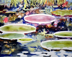 yupo watercolor paper waterlilies demo paintings