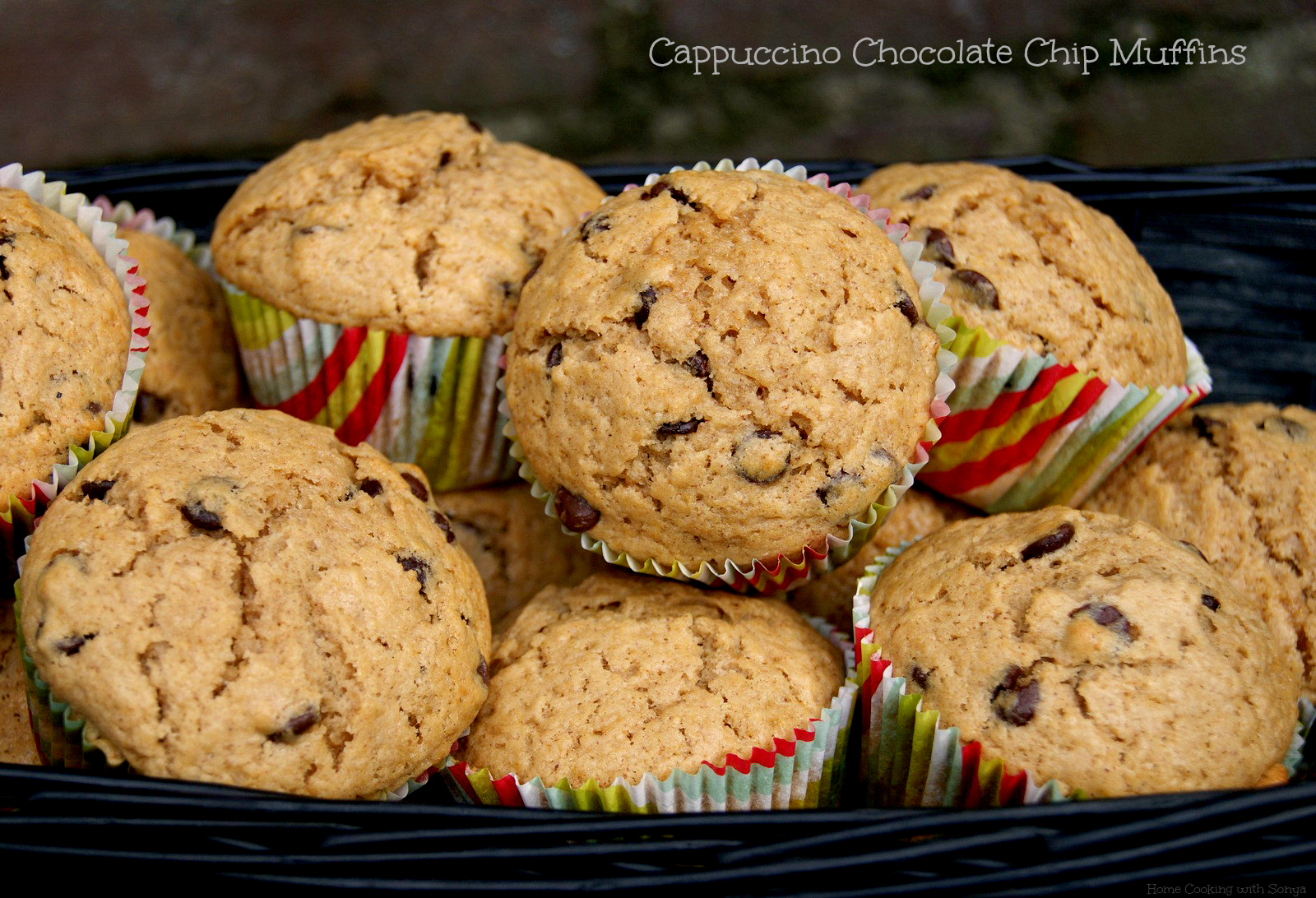 Home Cooking with Sonya: Cappuccino Chocolate Chip Muffins