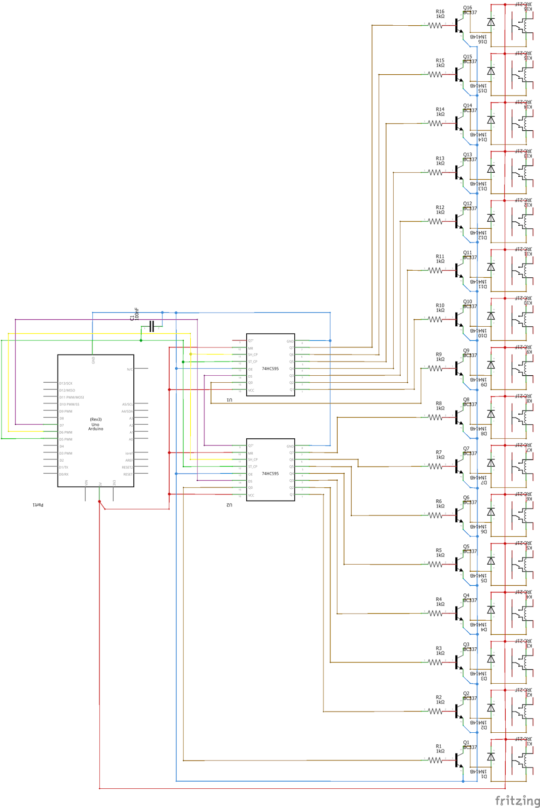 Dieter's Arduino Projects: Room Management System - building the output