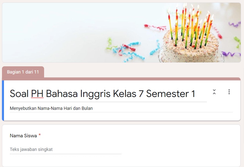 Materi Daring Bahasa Inggris Kelas 7 Buku Sekolah