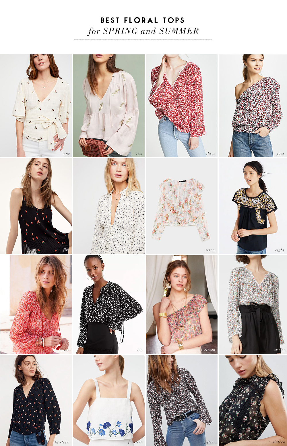 floral tops for summer