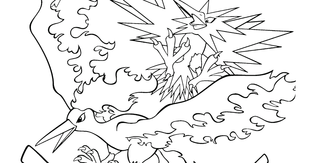 zapdos coloring pages - photo #33