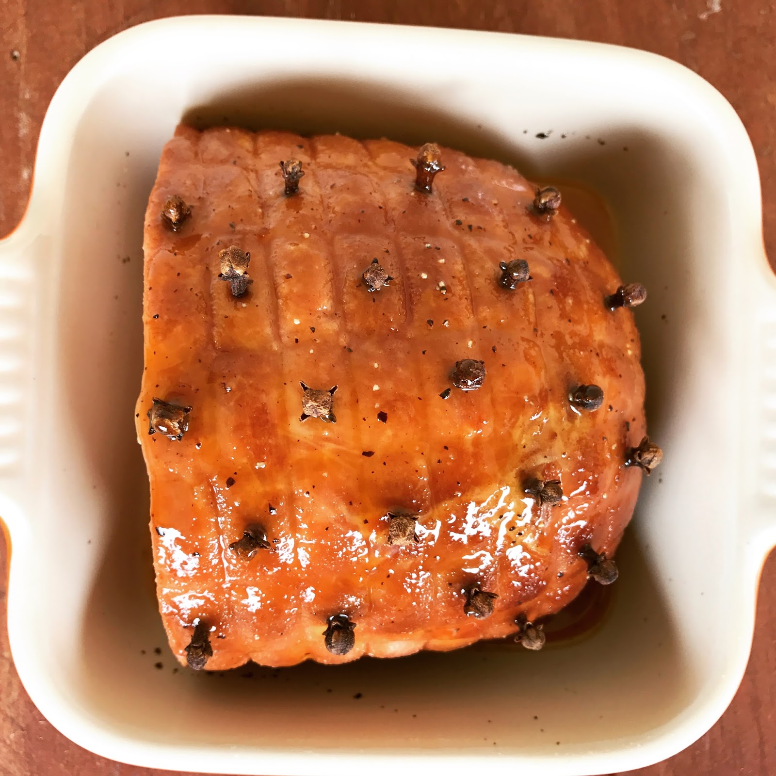 Little Baked Ham with Honey, Orange and Cloves