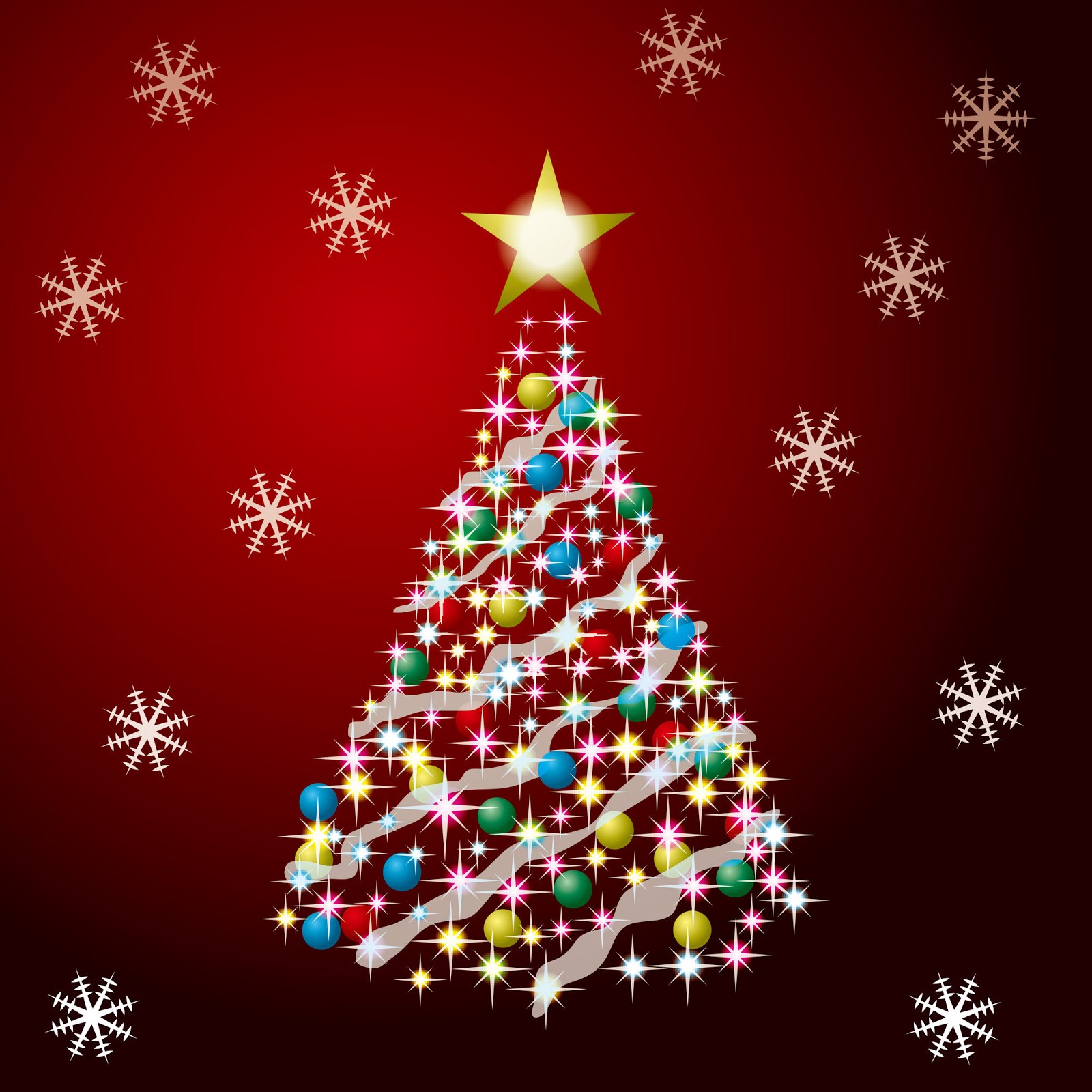 Banco de Imágenes Gratis: Ilustración de un arbolito de Navidad con esferas  de colores