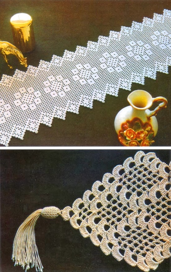 Crochet napkins.