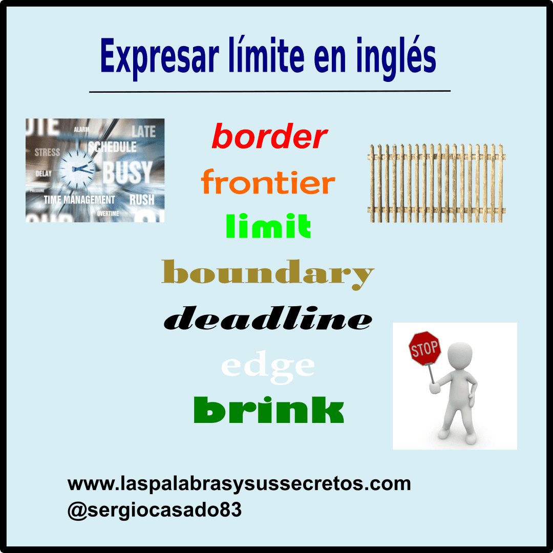 Las palabras y sus secretos Diferencia entre border, frontier