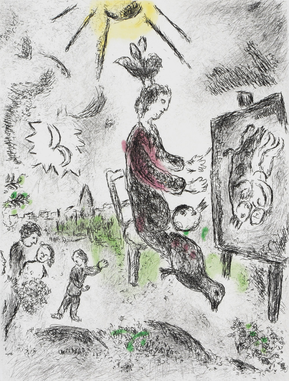 Шагал мальчик. Шагал иллюстрации к книгам. Мальчик шагает. Livre d’artiste Шагал.