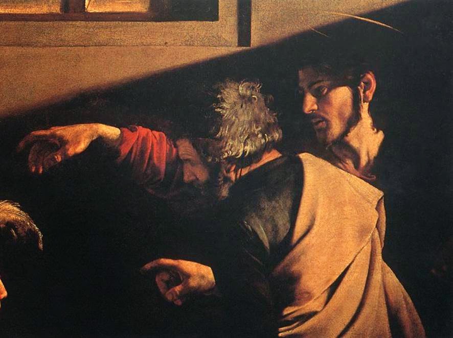 HISTORIA DEL ARTE temas, imágenes y comentario CARAVAGGIO. La Vocación de San Mateo