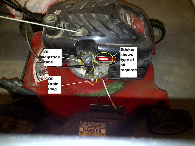 How to change oil in a lawn mower honda #5